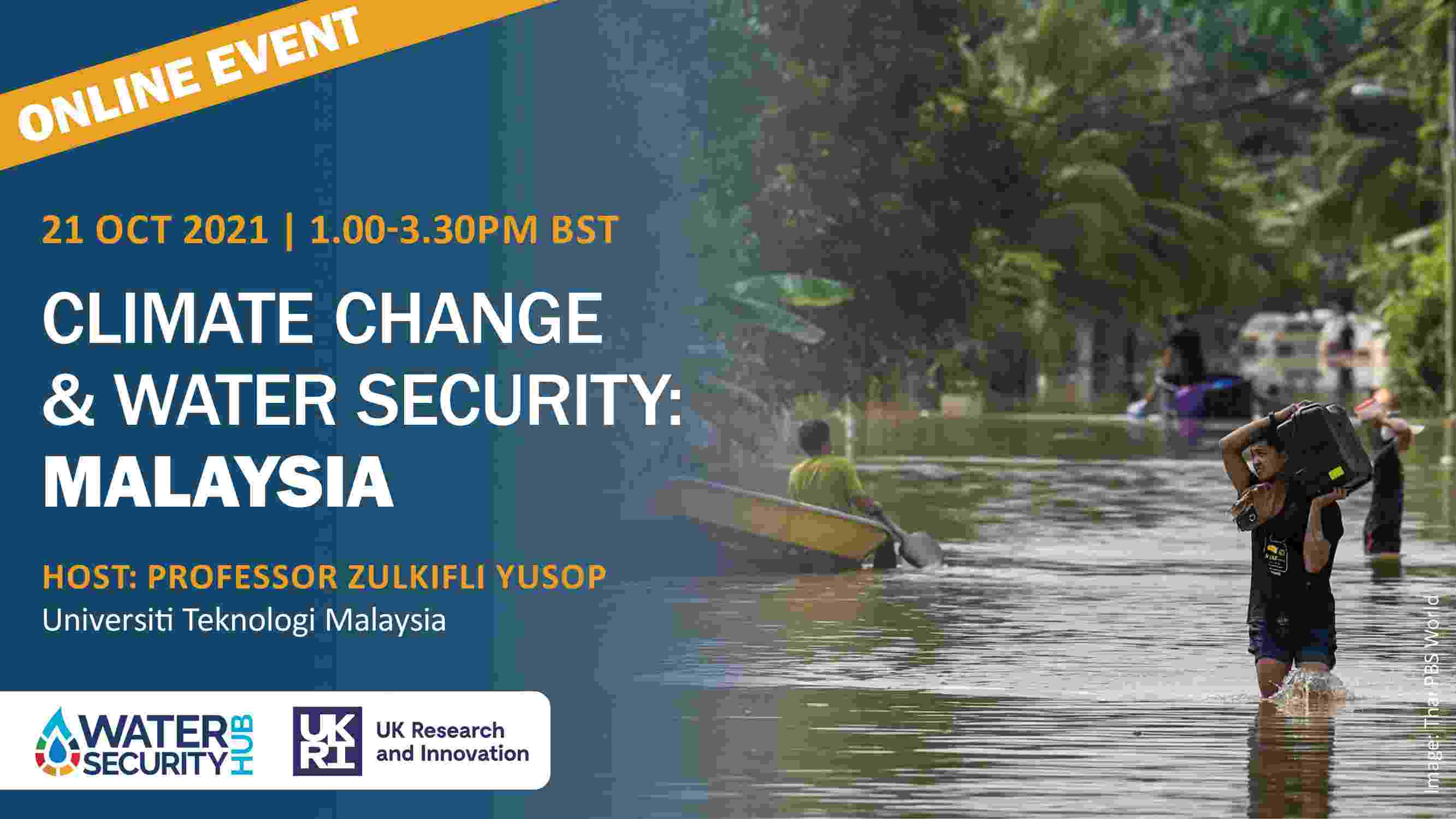 Header image of the Malaysia climate change webinar